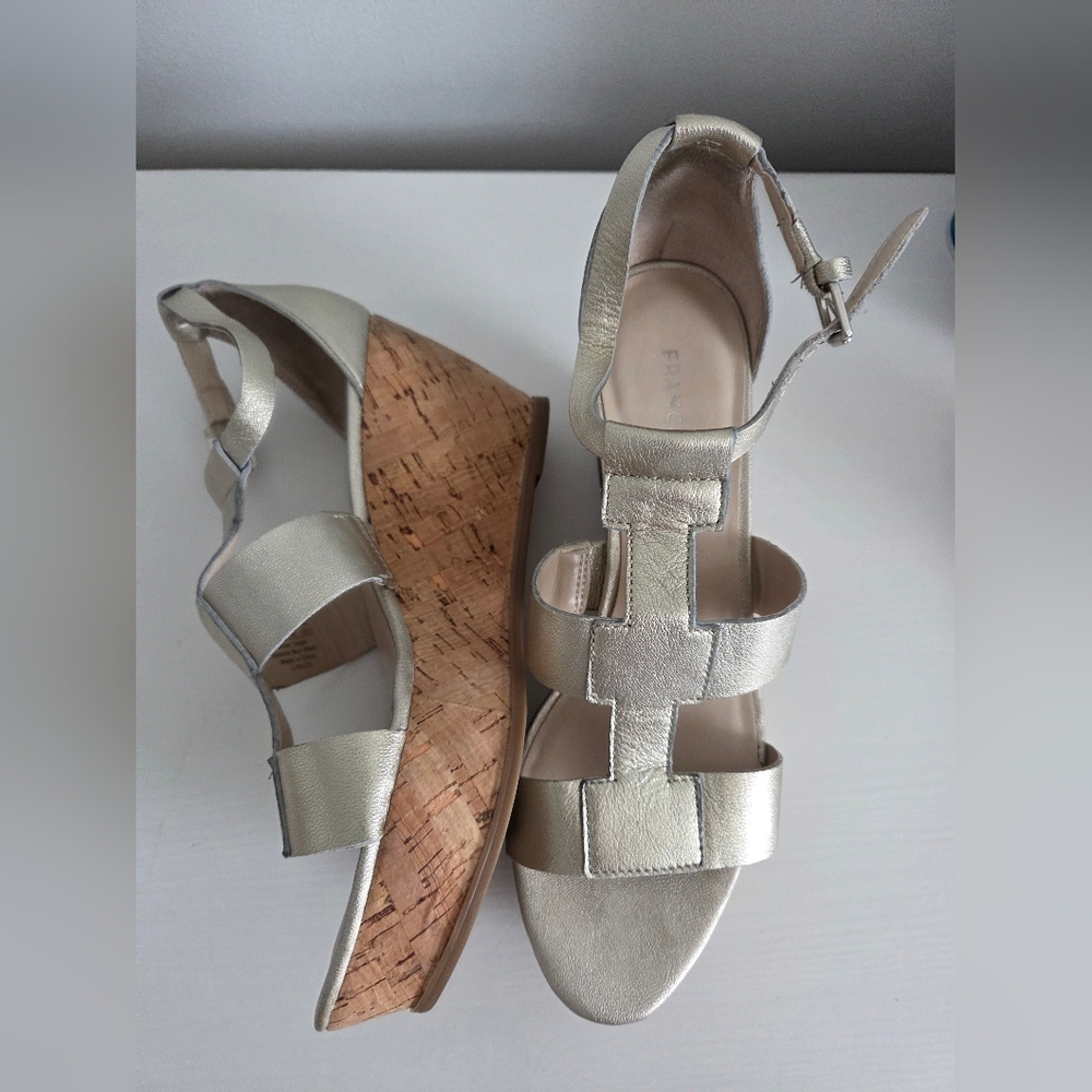 Franco Sarto Platinum Women's Gladiator Espadrille Platform Sandals
